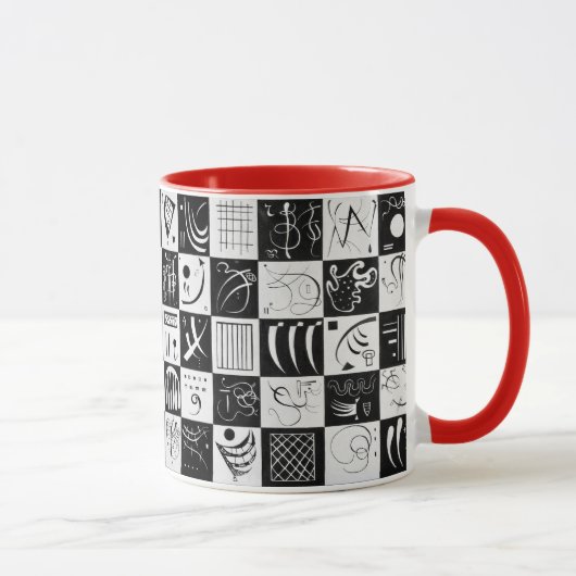 Dreißig, biomorphe Abstraktion - Kandinsky Tasse (Rechts)