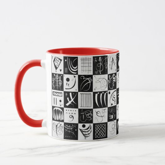 Dreißig, biomorphe Abstraktion - Kandinsky Tasse (Links)