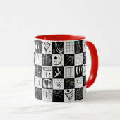 Dreißig, biomorphe Abstraktion - Kandinsky Tasse (VorderseiteRechts)