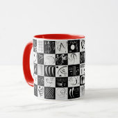 Dreißig, biomorphe Abstraktion - Kandinsky Tasse (Vorderseite Links)