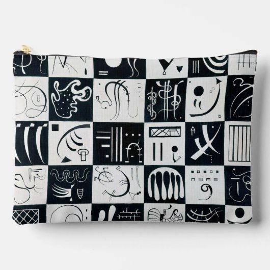 Dreißig, biomorphe Abstraktion - Kandinsky Zubehörtasche (Vorderseite)