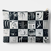 Dreißig, biomorphe Abstraktion - Kandinsky Zubehörtasche (Rückseite)