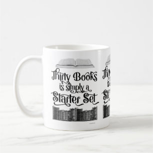 Dreißig Bücher Leser Hamstern Design Kaffeetasse
