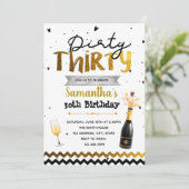 dreißig Party Einladungen (Stehend Vorderseite)