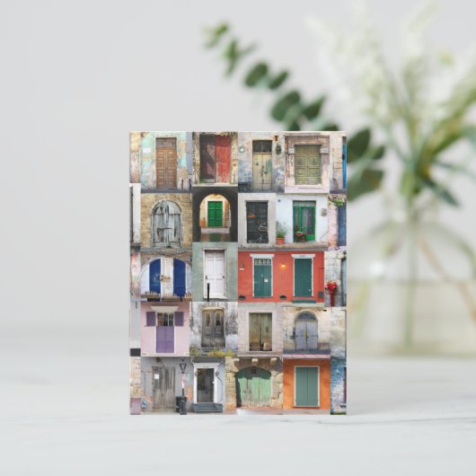 Dreißig Türen Postkarte (Stehend Vorderseite)