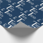 Dreißig und dreißig geschenkpapier (Ecke)