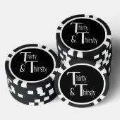 Dreißig und dreißig pokerchips (Stapel)