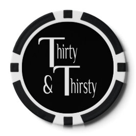 Dreißig und dreißig pokerchips