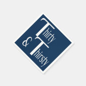 Dreißig und dreißig serviette (Ecke)