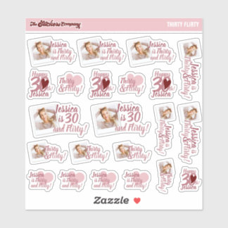 Dreißig- und Kokette Geburtstagskartelle | Dreißig Aufkleber