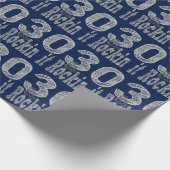Dreißig und Rockin It Geschenkpapier (Ecke)