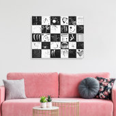 dreißig | Wassily Kandinsky | Leinwanddruck (Insitu (Wohnzimmer))