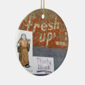Dreißiger Mönch, Asheville, Dreißiger Mönch Weihna Keramik Ornament (Rechts)