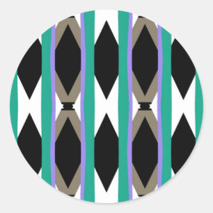 Dreißigerjahre Aufzugs-Entwurf Runder Aufkleber