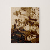 Dreißigerjahre boyz von der Haube RPPC Puzzle (Vertikal)