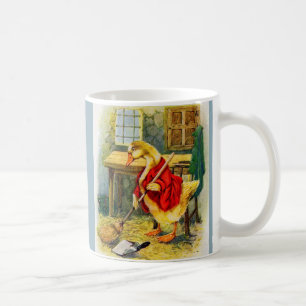 Dreißigerjahre Ente, die den Boden fegt Kaffeetasse