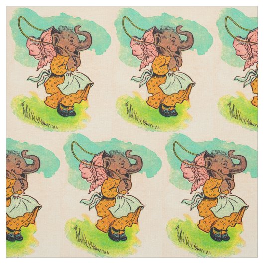 Dreißigerjahre kleideten den Elefanten, der Stoff (Muster)