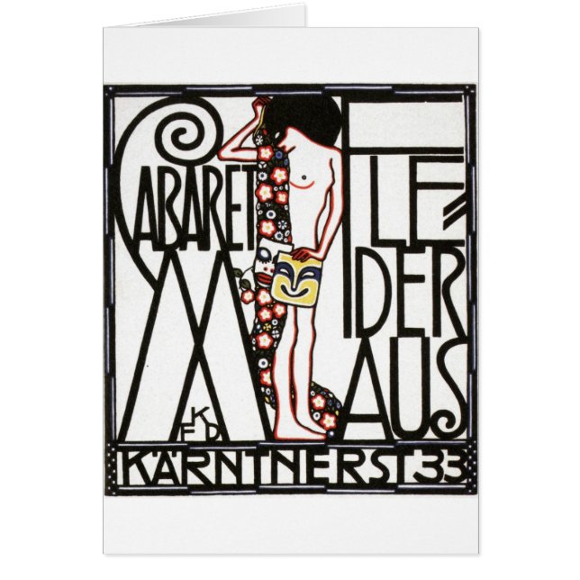 Dreißigerjahre österreichisches Kabarett-Plakat (Vorne)