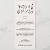 Dreißigjähriges Menü Menükarte (Vorderseite)