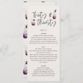 Dreißigjähriges Menü Menükarte (Vorne/Hinten)