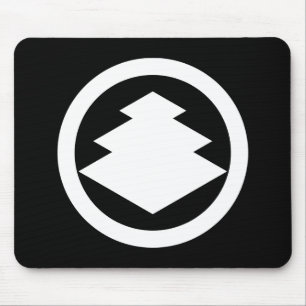 Dreistufige Rauten im Kreis Mousepad