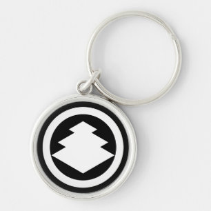 Dreistufige Rhomben im Kreis Schlüsselanhänger