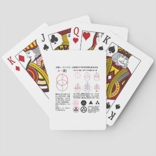Dreiteilung > Kreis mit drei Schuppen Spielkarten