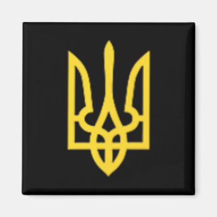 Dreizack der Ukraine - Ukrainisches Tryzub-Symbol  Magnet