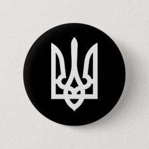 Dreizack ukrainisch Wolodymyr Selensky Präsident v Button