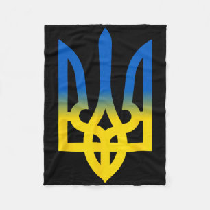 Dreizack ukrainisch Wolodymyr Selenskyj Präsident Fleecedecke