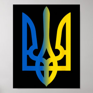 Dreizack Ukrainisch Wolodymyr Selenskyj Präsident  Poster