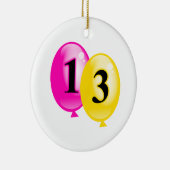 Dreizehn Ballone Keramikornament (Rechts)