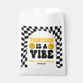 Dreizehn ist eine Retro-13.-Geburtstagsfeier-Vibes Geschenktütchen (Vorderseite)