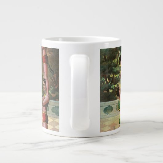 Dreizehn Männer machen Akrobatik Jumbo-Tasse (Rückseite)