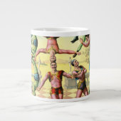 Dreizehn Männer machen Akrobatik Jumbo-Tasse (Vorderseite)