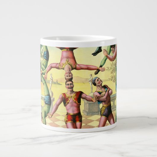 Dreizehn Männer machen Akrobatik Jumbo-Tasse (Vorderseite)