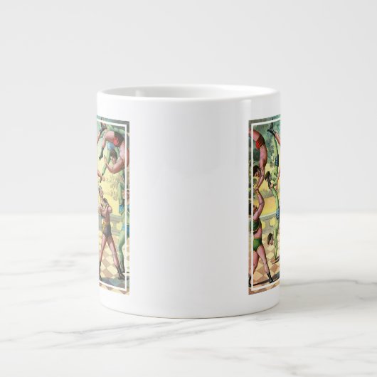 Dreizehn Männer machen Akrobatik Jumbo-Tasse (Vorderseite)