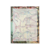 Dreizehn Männer machen Akrobatik Notizblock (Rotiert)