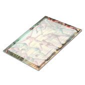 Dreizehn Männer machen Akrobatik Notizblock (angewinkelt)