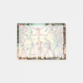 Dreizehn Männer machen Akrobatik Post-it Klebezettel (Vorderseite)