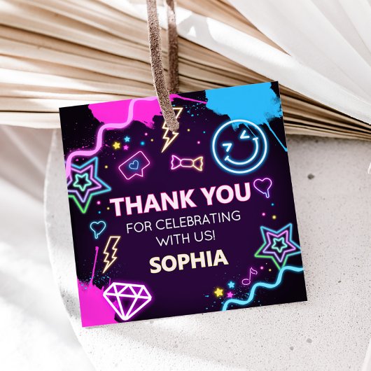 Dreizehn Neenager Geburtstagsparty Square Geschenkanhänger