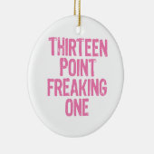 dreizehn Punkt, der eine Verzierung ausflippt Keramikornament (Rechts)