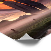 Dreizehn Symbole: Solar Cross Poster Print (Ecke)