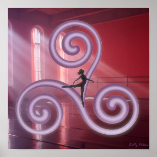 Dreizehn Symbole: The Triskele Poster Print