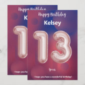 Dreizehnjährig Happy Birthday Card (Vorne/Hinten)