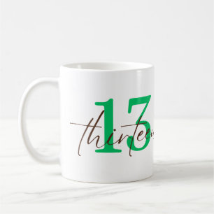 Dreizehntes 13-Jahres-Jubiläum Personalisierung Kaffeetasse