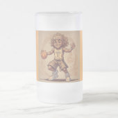 Dreizeiger Mattglas Bierglas (Mittel)