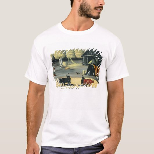 Dreschen des Bodens in einem georgischen Land T-Shirt (Vorderseite)