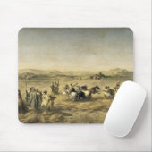 Dreschender Weizen in Algerien, 1853 Mousepad (Mit Mouse)