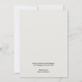 Dresdcode Prom Masquerade Ball Brautparty Einladung (Rückseite)